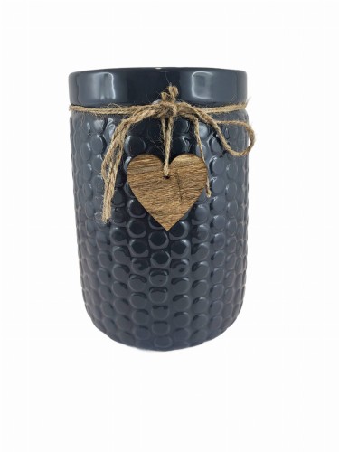 WAZON CERAMICZNY GRANATOWY 14,5×20,2×19,5 cm