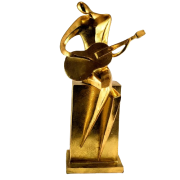 ZŁOTA FIGURKA GITARZYSTA 45CM