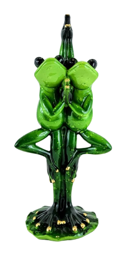 FIGURKA DWIE ŻABY YOGA JOGA 24CM