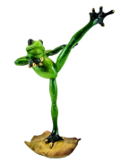 FIGURKA ŻABA KARATE DWA WZORY
