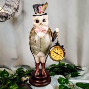 FIGURKA PIERROT - SOWA Z ZEGARKIEM