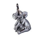 FIGURKA SŁOŃ SREBRNY 13X13X20
