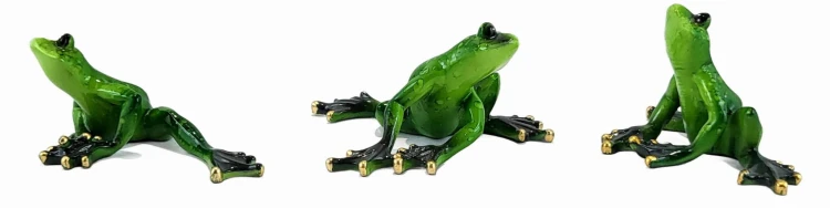 FIGURKA ŻABKA 3 WZORY 10x8.5x4.8
