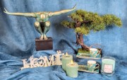 ŚWIECZNIK METALOWY NA TEALIHGTY HOME  31X7X11 CM