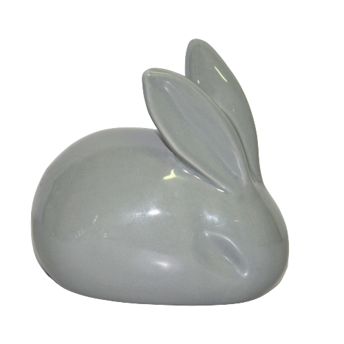 ZAJĄC CERAMICZNY SZARY 15X9,5X14,5 CM