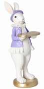 KRÓLIK STOJĄCY  LAWENDOWO-ZŁOTY 31 CM - MIX DWA WZORY MR LUB MRS