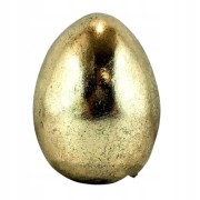 FIGURKA JAJKO ZŁOTE ŚREDNIE 11,5x9x9 CM