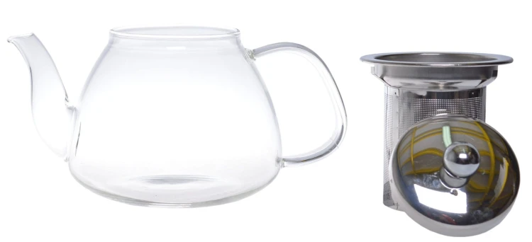 DZBANEK IMBRYK SZKLANY Z ZAPARZACZEM 750ML