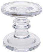 ŚWIECZNIK SZKLANY PRZEZROCZYSTE SZKŁO 11CM