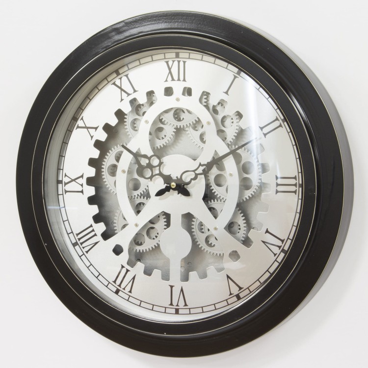 ZEGAR RETRO METAL FI46CM RUCHOME TRYBY