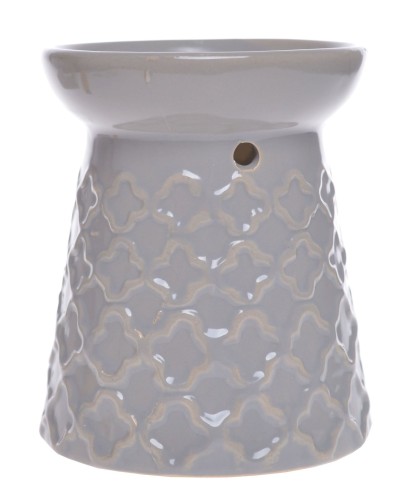 KOMINEK CERAMICZNY NA OLEJEK SZARY 11CM