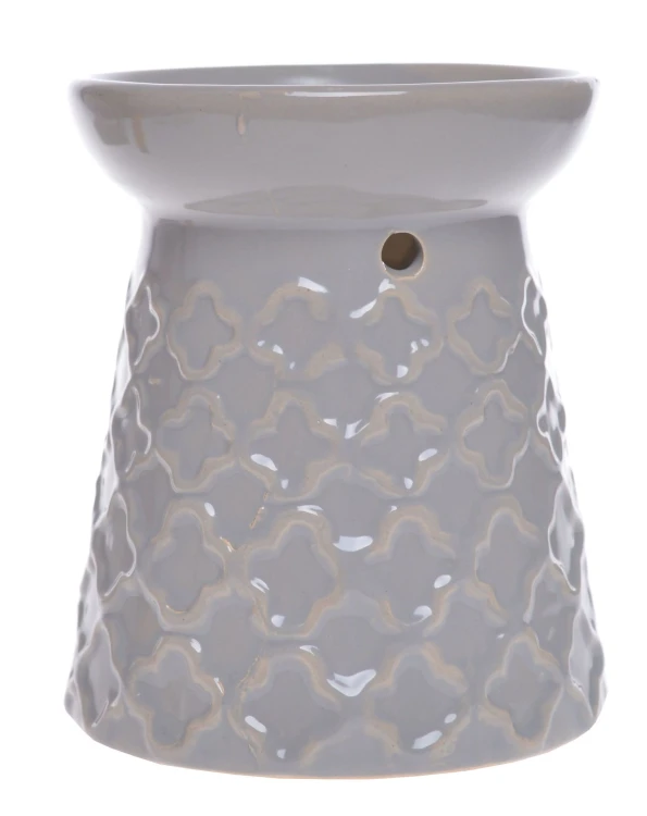 KOMINEK CERAMICZNY NA OLEJEK SZARY 11CM
