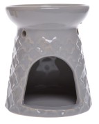 KOMINEK CERAMICZNY NA OLEJEK SZARY 11CM