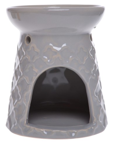 KOMINEK CERAMICZNY NA OLEJEK SZARY 11CM