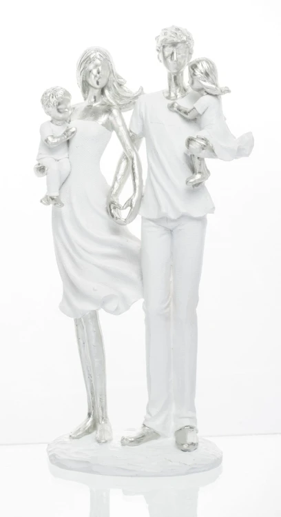FIGURKA RODZINA RODZICE I DZIEĆMI FAMILY 26x14x8