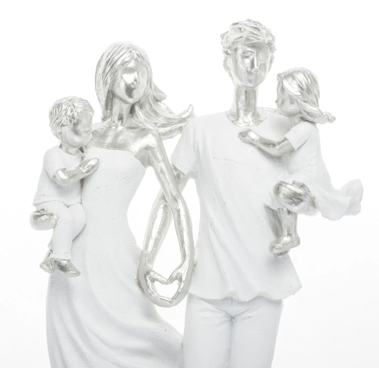 FIGURKA RODZINA RODZICE I DZIEĆMI FAMILY 26x14x8