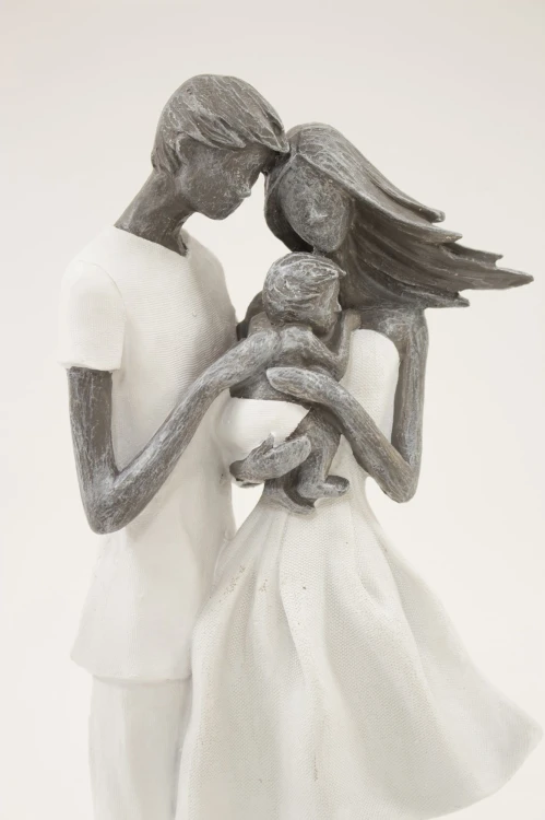 FIGURKA RODZINA RODZICE I DZIECKO FAMILY 38,5x16x8