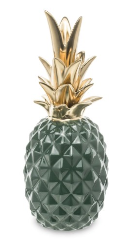 FIGURKA ANANAS DEKORACYJNY ZIELONO-ZŁOTY 27,5 CM