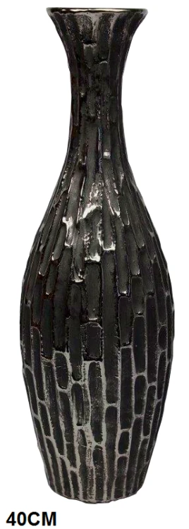WAZON GRAFITOWO SREBRNY 40CM