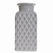 WAZON CERAMICZNY SZARY 20CM