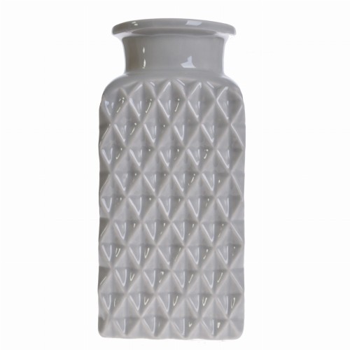 WAZON CERAMICZNY SZARY 20CM