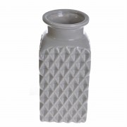 WAZON CERAMICZNY SZARY 20CM