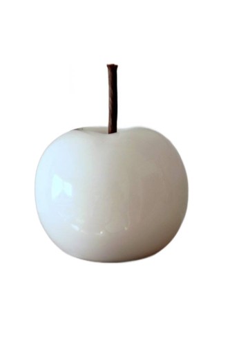 JABŁKO CERAMICZNE PERŁOWE MAŁE 8x8x10CM