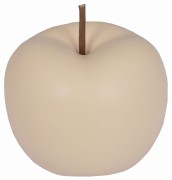JABŁKO CERAMICZNE  BEŻOWE MATOWE 11,5X11,5X14 CM
