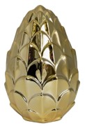 FIGURKA KARCZOCH DEKORACYJNY ZŁOTY 14X14X23 CM