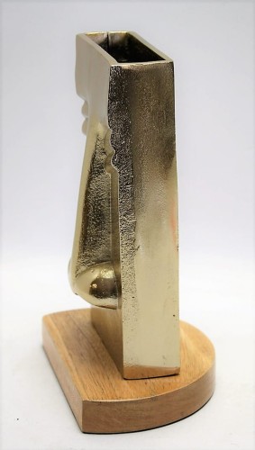 WAZON TWARZ METAL+DREWNO 27,5CM