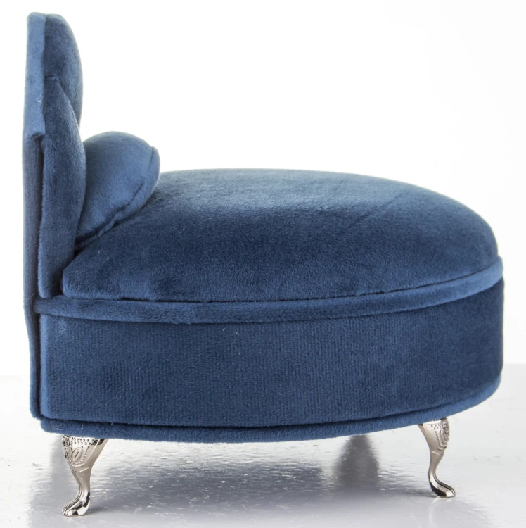 SZKATUŁKA NA BIŻUTERIĘ - SOFA GRANATOWA