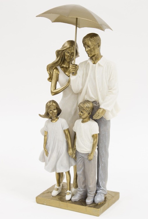 FIGURKA RODZINA 2+2 RODZICE I DZIEĆMI FAMILY 38x16x10,5