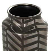 WAZON CZARNO-SREBRNY 12x18x36,5cm