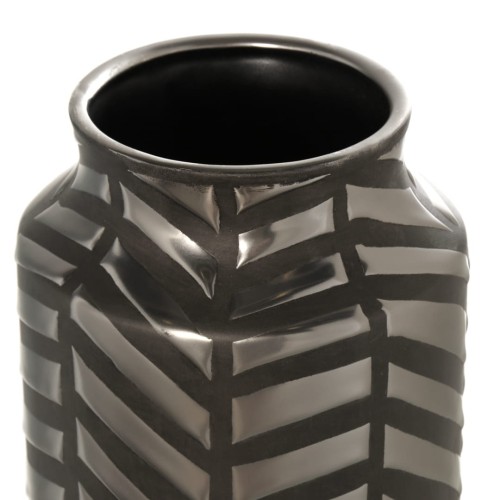WAZON CZARNO-SREBRNY 12x18x36,5cm