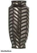 WAZON CZARNO-SREBRNY 43x19cm