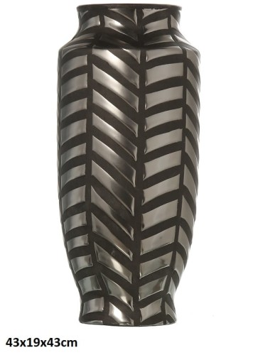 WAZON CZARNO-SREBRNY 43x19cm