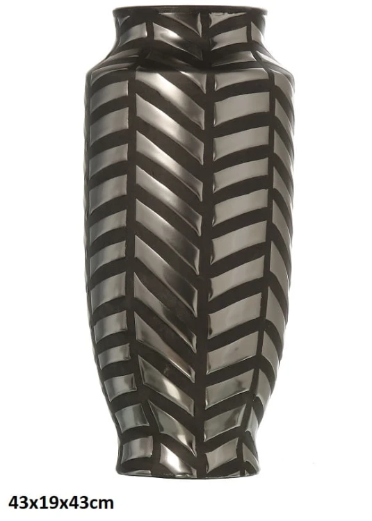 WAZON CZARNO-SREBRNY 43x19cm