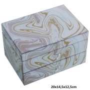 SZKATUŁKA NA BIŻUTERIĘ 20x14,5x12,5 SZKŁO