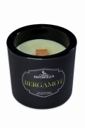 NATURALNA ŚWIECA SOJOWO-KOKOSOWA O ZAPACHU BERGAMOT 170G CZARNA