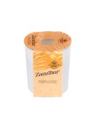 NATURALNA ŚWIECA SOJOWO-KOKOSOWA O ZAPACHU ZANZIBAR 130ML BIAŁA