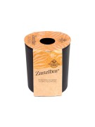 NATURALNA ŚWIECA SOJOWO-KOKOSOWA O ZAPACHU ZANZIBAR 130ML CZARNA