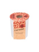 NATURALNA ŚWIECA SOJOWO-KOKOSOWA O ZAPACHU CARAMEL KARMEL 130ML BIAŁA