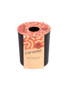 NATURALNA ŚWIECA SOJOWO-KOKOSOWA O ZAPACHU CARAMEL KARMEL 130ML CZARNA