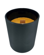 NATURALNA ŚWIECA SOJOWO-KOKOSOWA O ZAPACHU CARAMEL KARMEL 130ML CZARNA