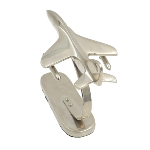 FIGURKA MYŚLIWIEC SAMOLOT ALUMINIUM 23 x 13 x 17 cm