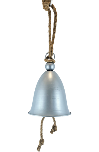 DZWON METALOWY SZARY 15 × 21 cm
