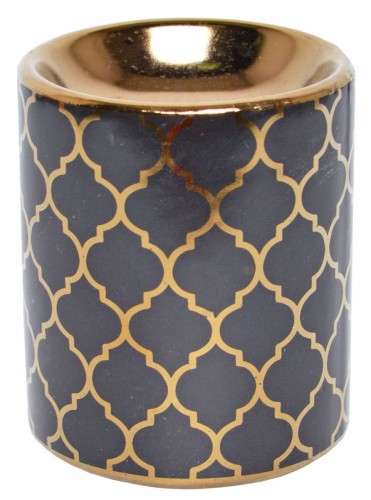 KOMINEK NA OLEJEK WOSK MAROCCAN CZARNY 7.5x7.5x9CM