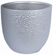 DONICZKA SREBRNA MATOWA MAŁA 13,5X13,5X12,5CM