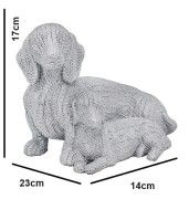 FIGURKA JAMNIK SREBRNA 23x14x17cm