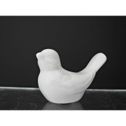 FIGURKA BIAŁY PTAK CERAMICZNY 7 CM